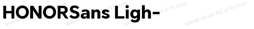 HONORSans Ligh字体转换